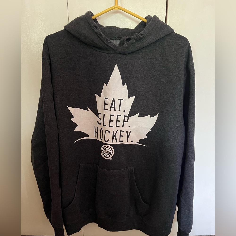 Men's Black Hockey Hoodie